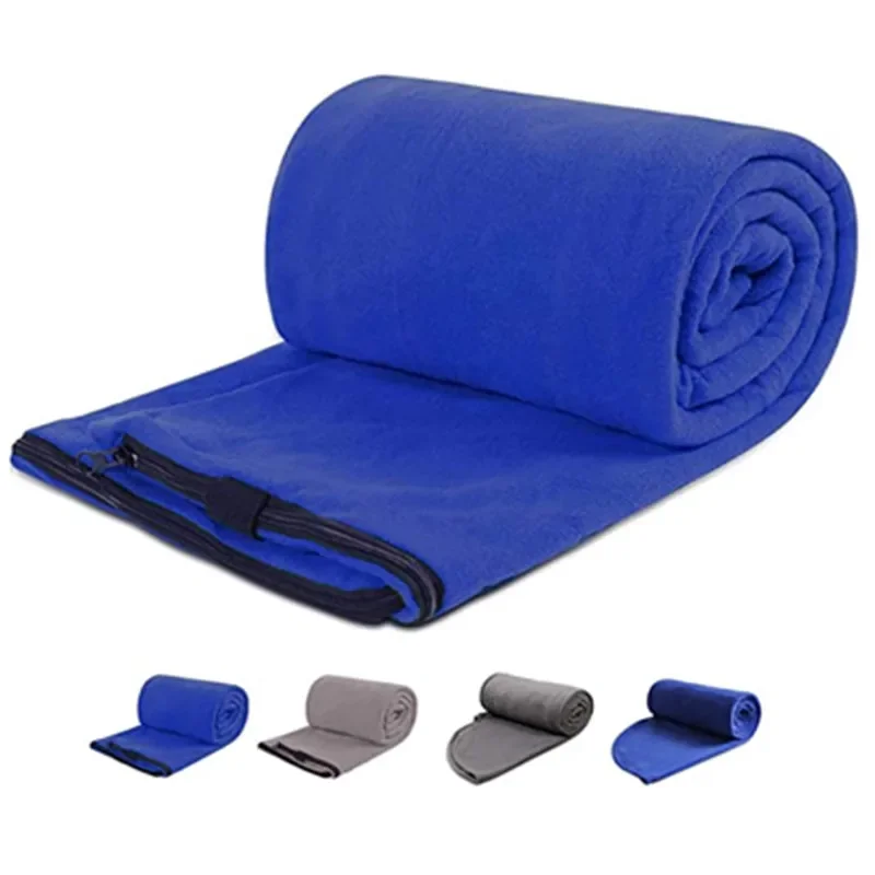 Fleece Sleep Bag - Saco de dormir Polar ultraligero portátil,