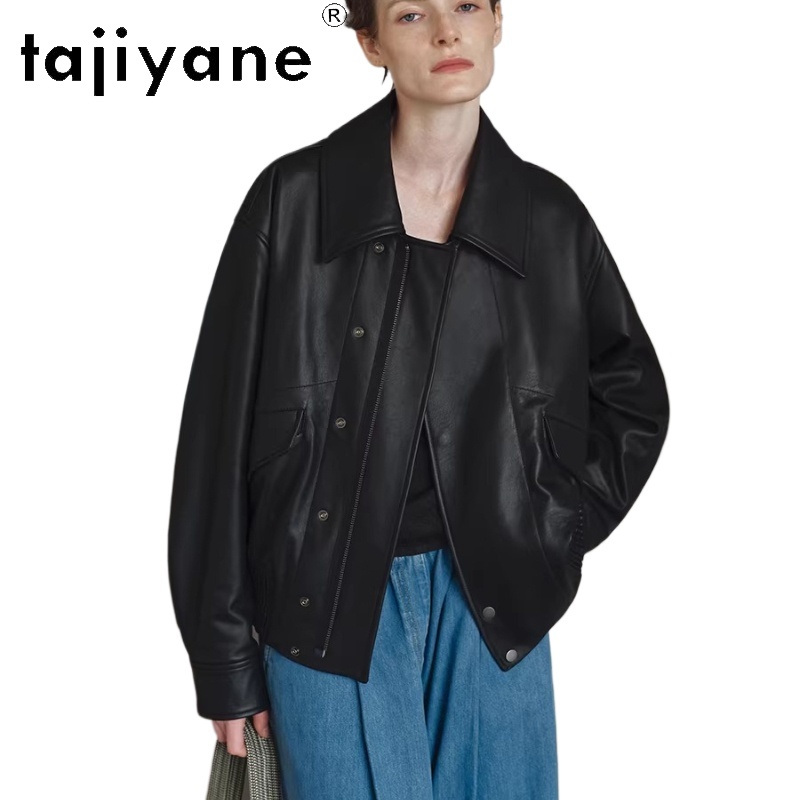 Baby Clothing Quality - TAJIYANE Chaqueta de Cuero Vacuno 100%
