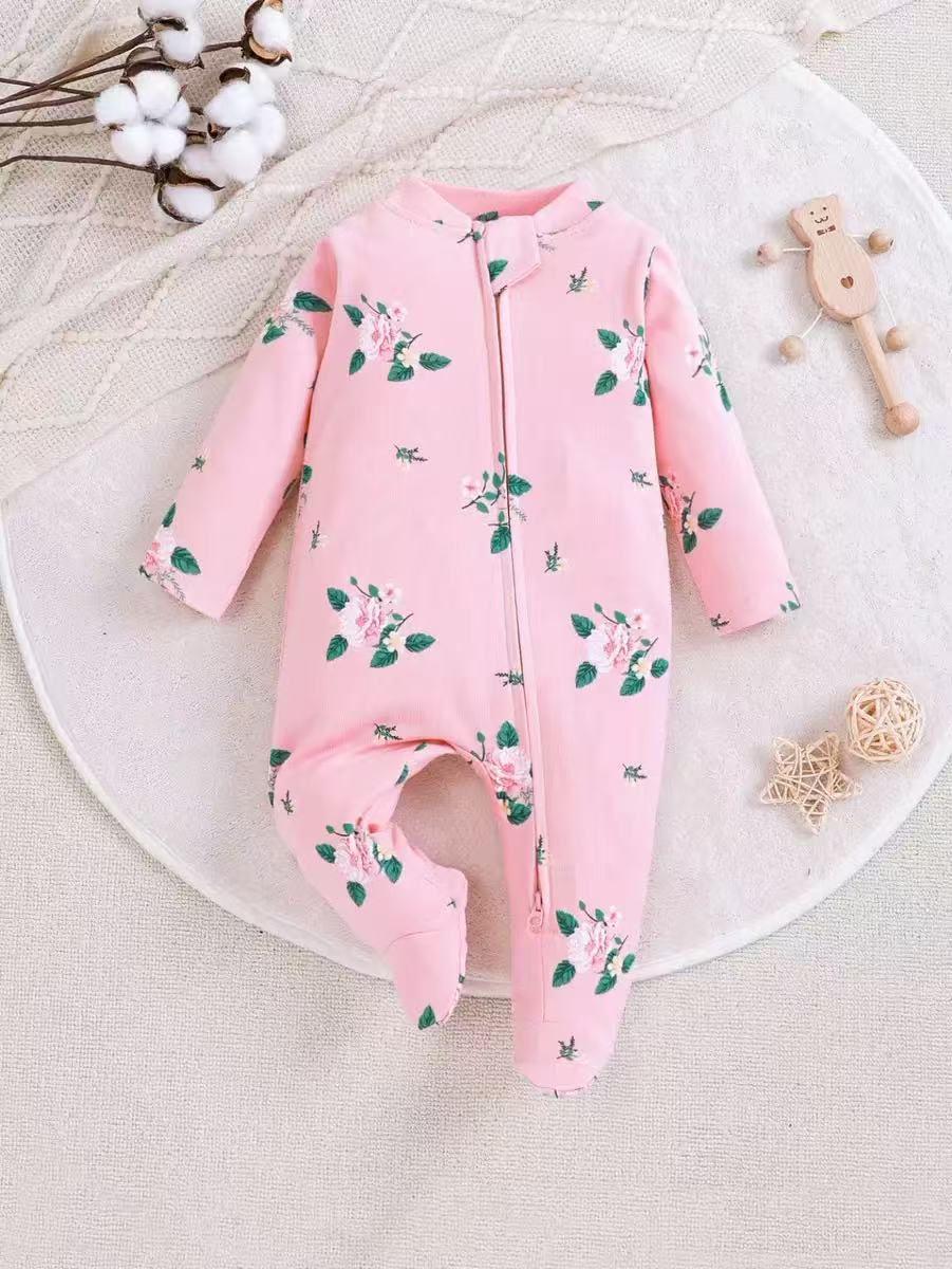 Baby Clothing Zip - Pijama Enterizo de Algodón con Cremallera