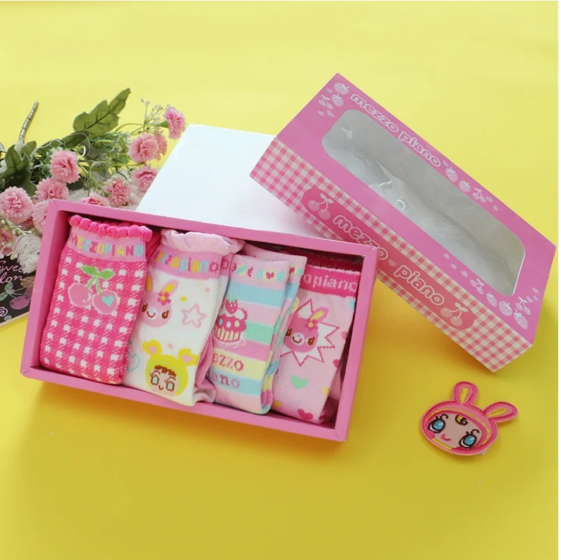 Baby Clothing Embroidery - Calcetines japoneses de dibujos animados bonitos