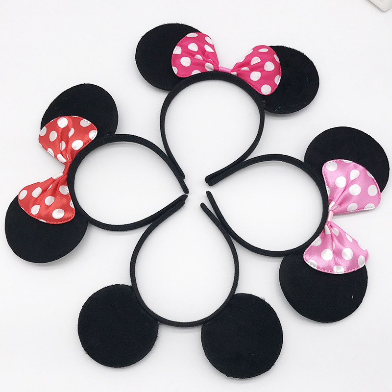 Baby Clothing Korea - Diadema con orejas Mickyy para niñas,
