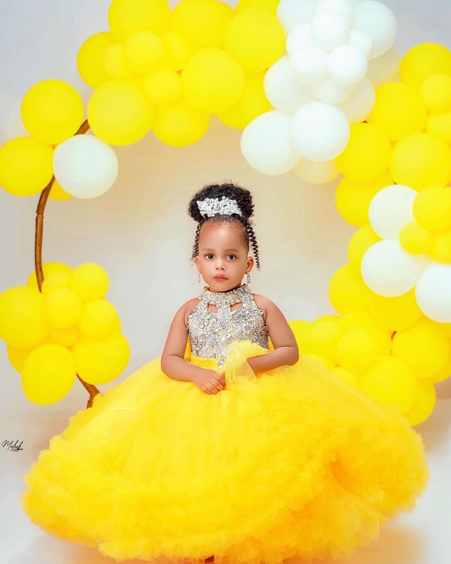Precioso vestido amarillo de f - Baby Clothing Embroidery reseña y precio