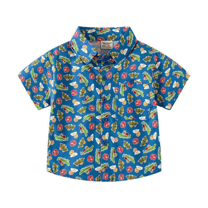 Camisa estampada para niños, r - Baby Clothing Korea reseña y precio