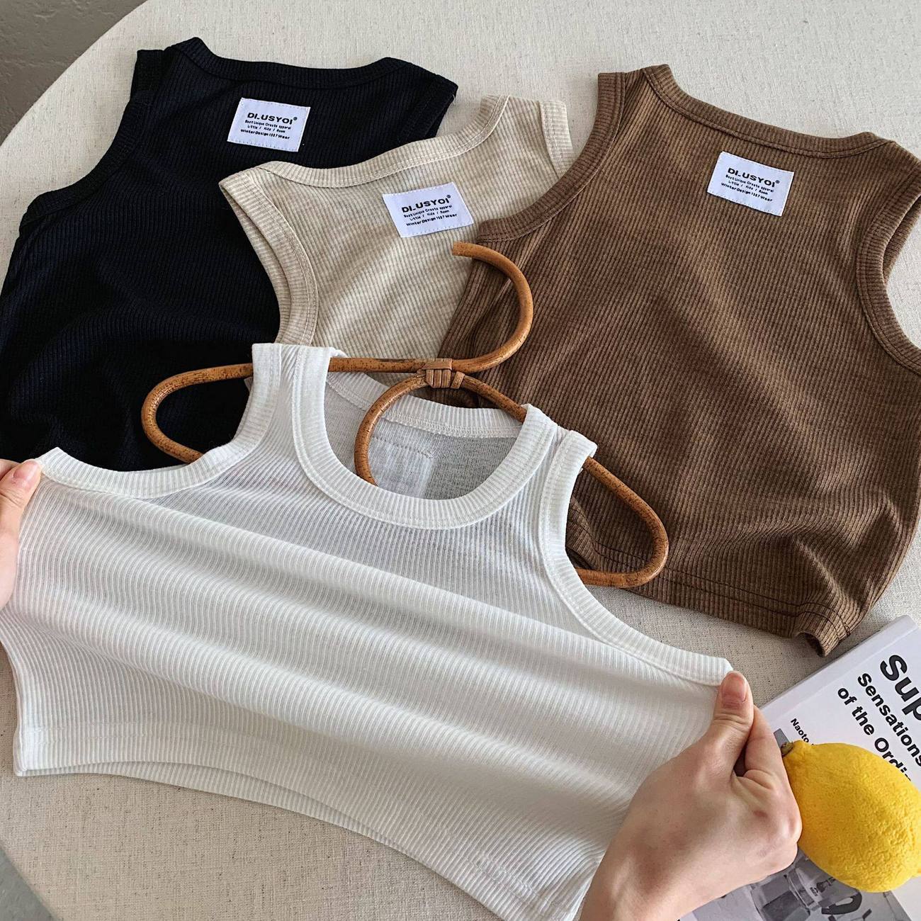 Nueva Camiseta sin Mangas de V - Baby Clothing Korea reseña y precio