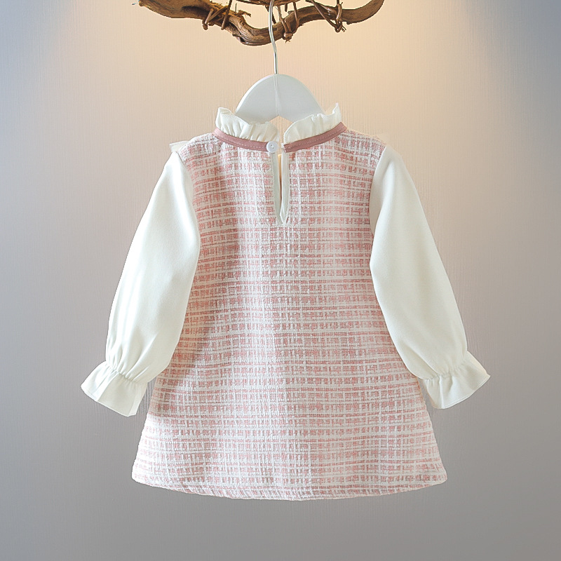 Vestido a cuadros para niña, r - Baby Clothing Korea reseña y precio