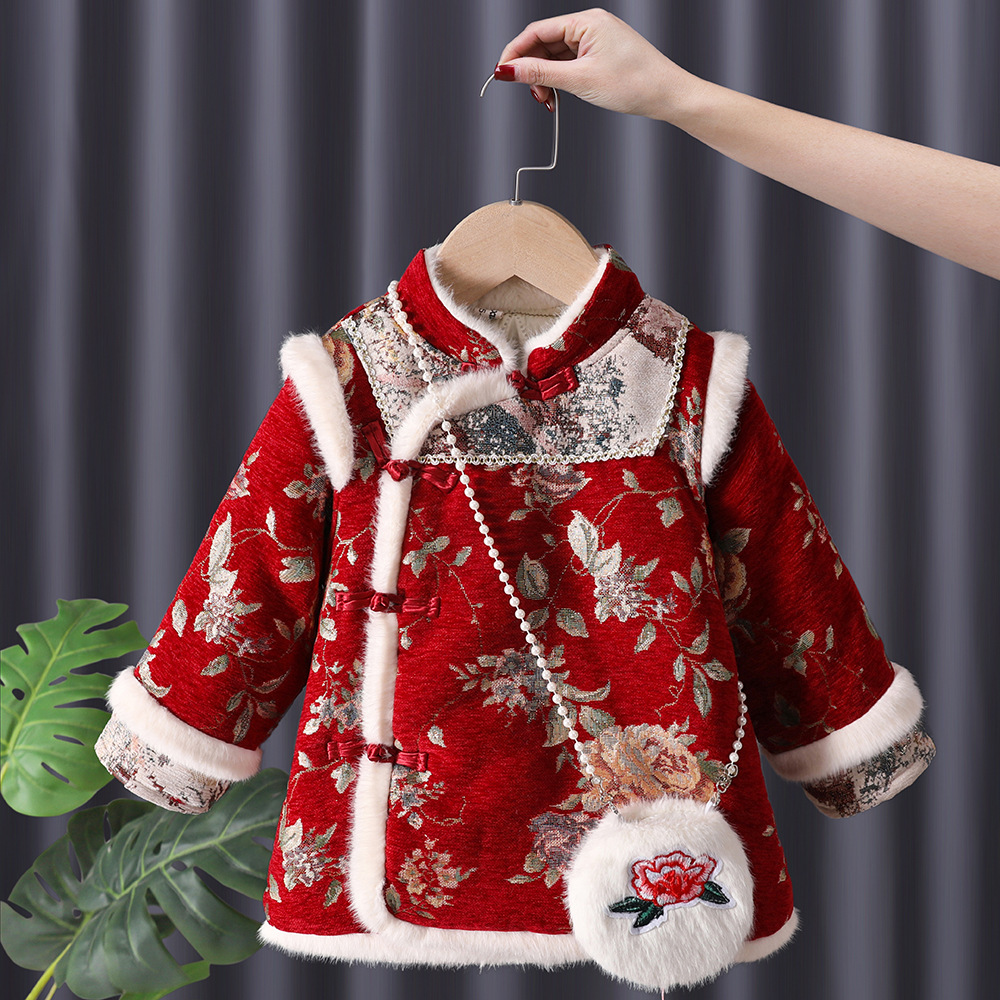 Invierno niñas Hanfu niños pri - Baby Clothing Embroidery reseña y precio