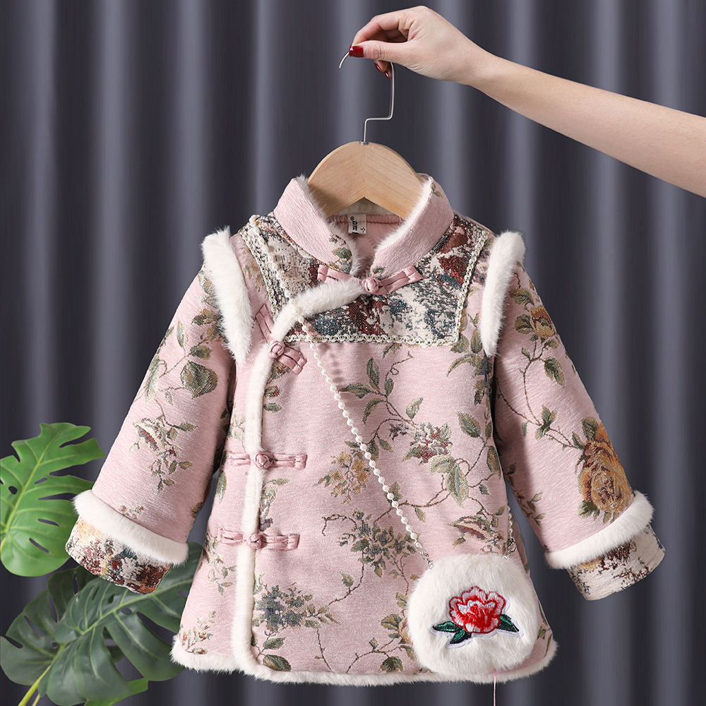 Invierno niñas Hanfu niños pri - Baby Clothing Embroidery reseña y precio
