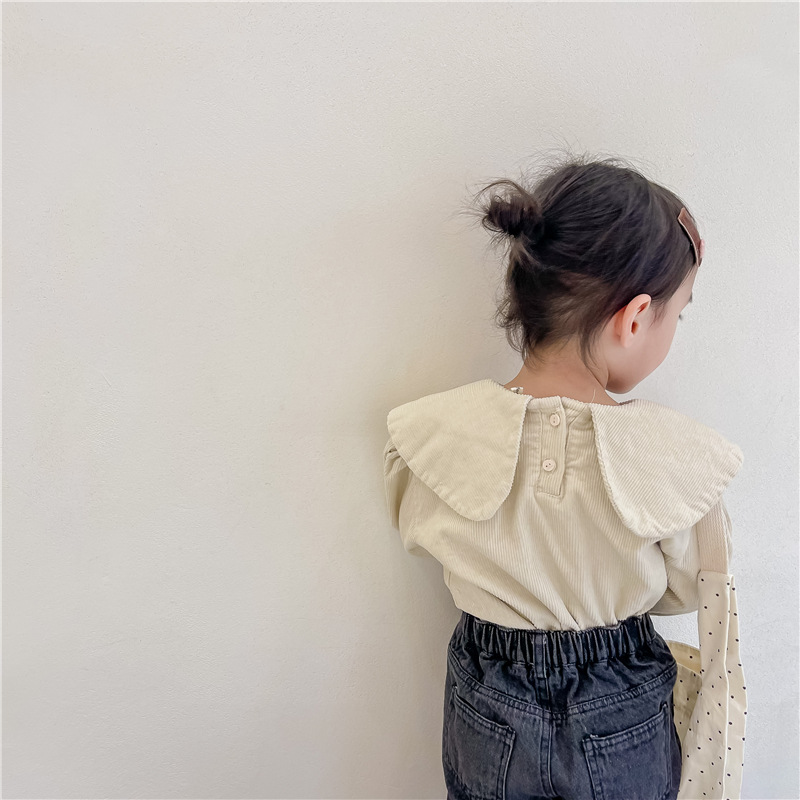 Camisa para niñas, otoño 2021, - Baby Clothing Korea reseña y precio