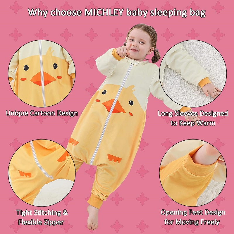 MICHLEY-saco de dormir de dibu - Fleece Sleep Bag reseña y precio